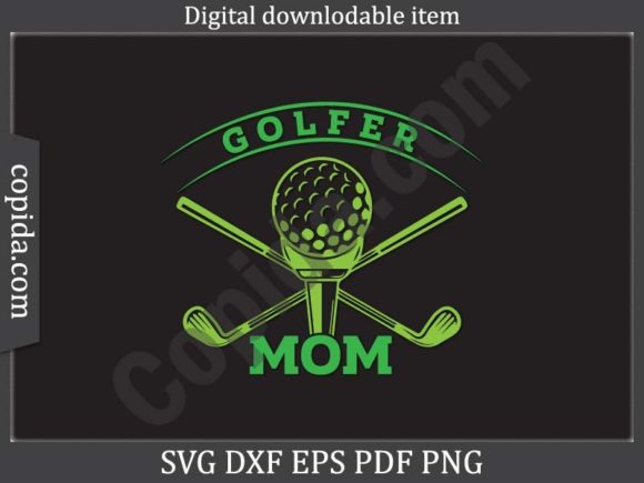 Golfer Mom Svg Printable Cutting File Review